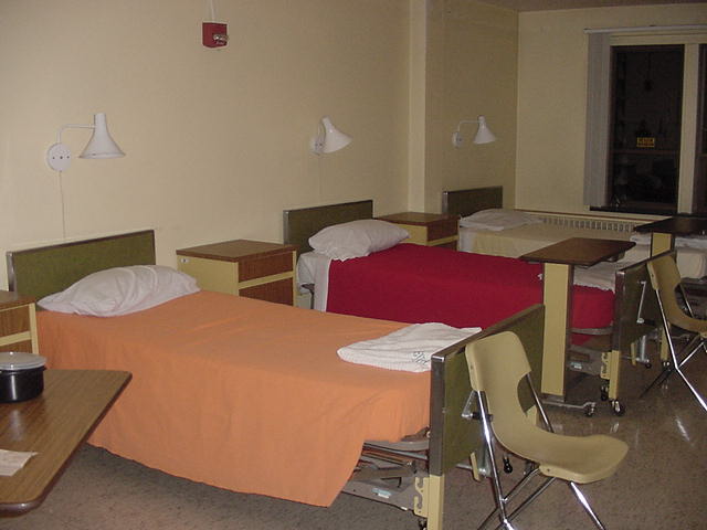 Beds in student health center